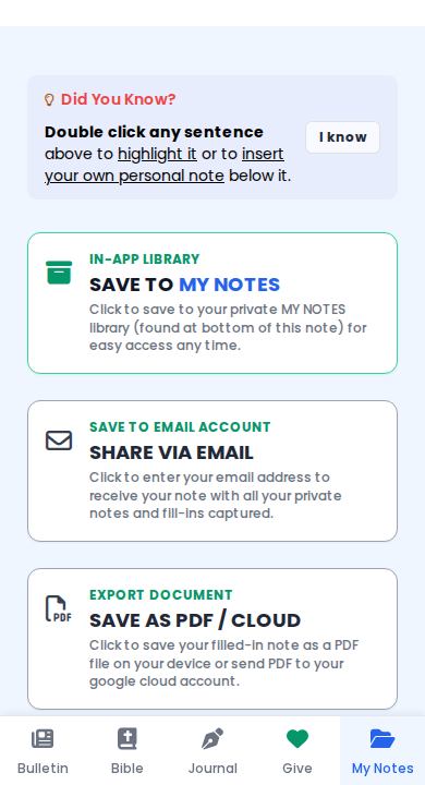 FaithNotes Private Note Library